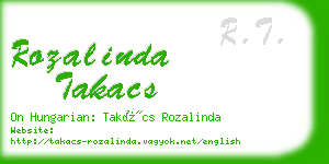 rozalinda takacs business card